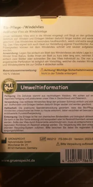 Windelvlies von Grünspecht Bild 2