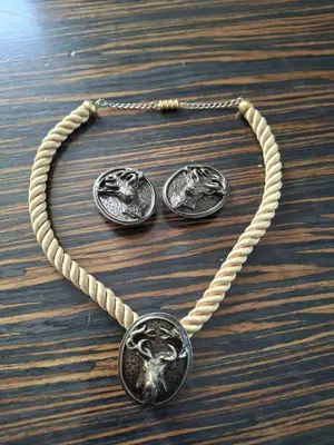 Trachtenkette mit Ohrkclips Bild 1