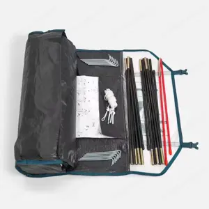 Campingzelt QUECHUA MH100 Fresh & Black für 3 Personen Bild 4