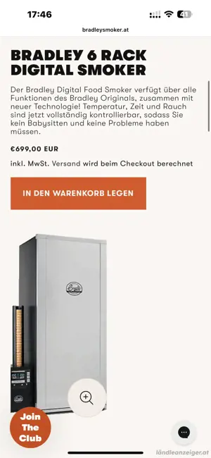 Smoker für Fleisch und Fisch