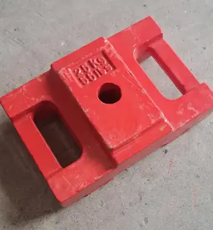 Prüfgewichte Gegengewicht Ballast Frontgewicht UVV Prüfung sicherheitsüberprüfung Bild 4