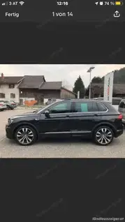 Verkaufe sehr gut gepflegten, VW Tiguan R Line schwarz  Bild 5