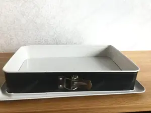 Blechkuchen Springform mit Auslaufschutz ca. 38x25cm 