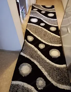 Teppich schwarz weiß