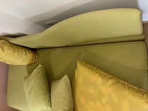 Couch, Sofa ausziehbar grün Bild 4