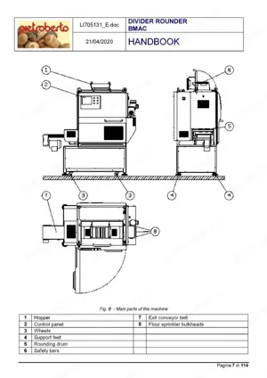 Teigportioniermaschine Pietroberto BMAC Bild 3