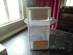 2 Türen T-Träger Platte & Alu-Blech Weiss, verkleinerbar Bild 2