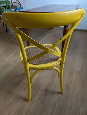 Bistro-Stuhl Optik: Antik- gelb Bild 5