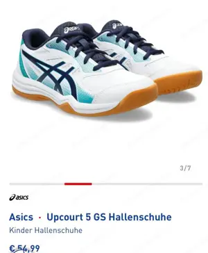 Hallenschuh Asics, Modell Upcourt 5, Grö0e 34,5 Bild 5