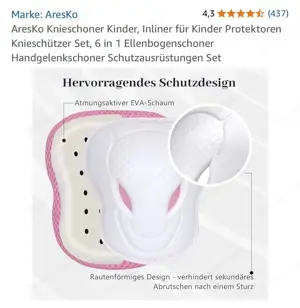 Protektorenset für Kinder, Marke AlresKo, Größe S Bild 5