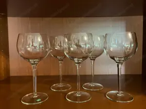 Edle Weingläser von "Luigi Bormioli" ( 5 Stück ) Bild 2