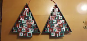 Adventskalender aus Holz bemalt (2 Stk.) Bild 3