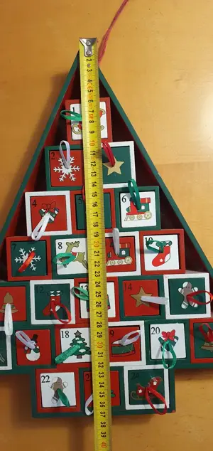 Adventskalender aus Holz bemalt (2 Stk.) Bild 2