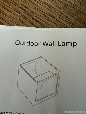 Outdoor-Lampe zur Wandmontsge