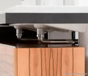 Siphon Unterputz in Chrom