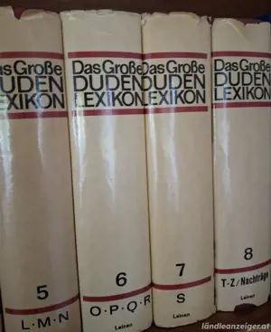diverse alte Bücher - Lexikon und Duden Bild 4