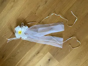 Hochzeitsdeko - Schleifen mit Blumen