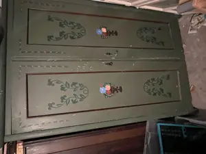 2 Handbemalte Bauernkästen alt, 