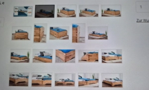 Holzbett 90x2m inkl. Lattenrost Bild 5