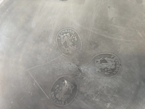 Weingläser mit Zinn fuß und Feinzinnteller  Bild 4