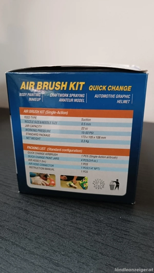 Airbrush Set komplett Torten Kunst Auto Moped Motorrad Bild 3