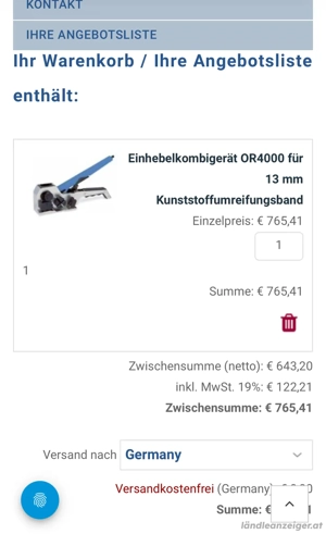 Bindegerät, Umreifungsgerät Bild 4