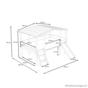 Hausbett Cory   Kinderbett Bild 3
