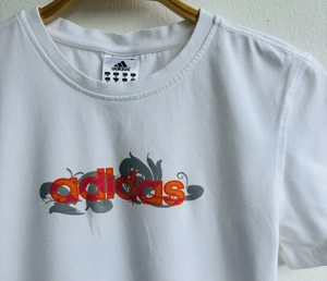 Weißes Damen Shirt von adidas  Bild 2