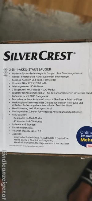 Akkustaubsauger Silvercrest  Bild 3
