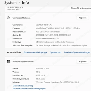 HP PRODESK PC i5-7500 NEUE SSD Festplatte DDR4 Windows 11 PRO Office 2024 PRO Bild 4