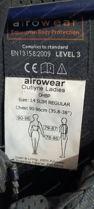 Reiten Sicherheitsweste Airowear Bild 3