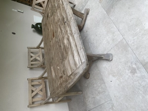 Gartenmöbel Massivholz Bild 2