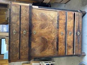Alter Sekretär Schreibtisch Biedermeier Massiv 