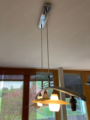 Hängelampe ( HALOGEN ), gebraucht, nicht mehr ganz vollständig, für Bastler, GRATIS Bild 4