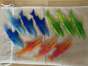 Wäscheklammern Koziol Haifische