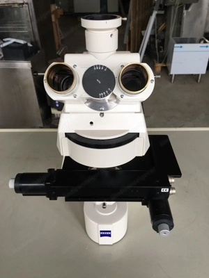 Zeiss Mikroskop Axioplan 2 mit Scanning-Kreuztisch und Joystick Bild 2