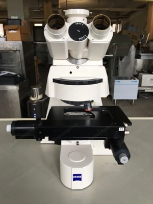 Zeiss Mikroskop Axioplan 2 mit Scanning-Kreuztisch und Joystick Bild 3