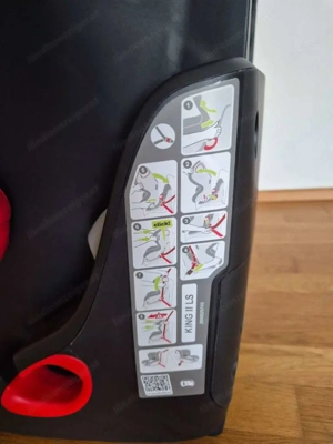 Kindersitz Britax Römer King II LS BR Black Series Fire 9-18 kg Bild 7