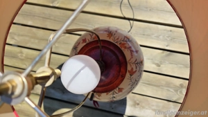 gr. Tischlampe Porzellan Japanisch Bild 5