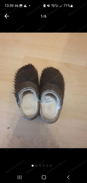 Holzschuh vorarlberg lammfell gr. 25 Bild 3