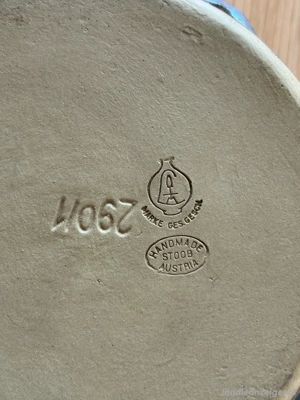 Vintage: Steingut-Schale, Stoob Austria Bild 2