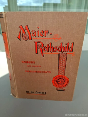 Buch Handelswissenschaften, Maier-Rothschild, 1911