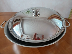 Wok- Pfanne WMF Cromargan 18 10  Durchmesser 44 cm  neuwertig  anstatt Neupreis 129,-  nur E 45,- Bild 2