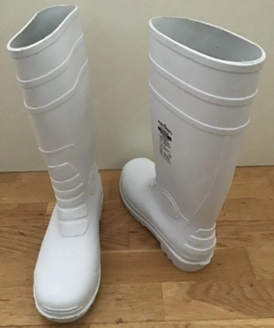 Weiße Gummistiefel, Sicherheitsgummistiefel Bild 2