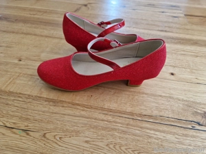 Kinder Glitzerschuhe mit Absatz Bild 2