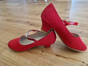 Kinder Glitzerschuhe mit Absatz Bild 4