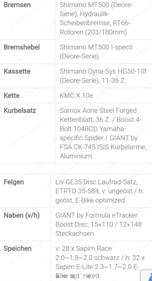 LIV Damen E-MTB Hardtail in S Bild 4