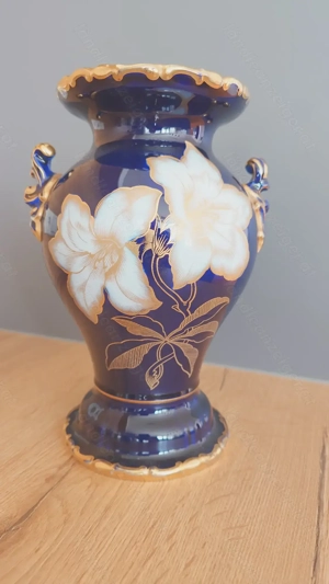 Wunderschöne exklusive Kobalt Vase aus Dresden