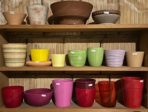Keramikübertöpfe, verschiedene Farben, Tontöpfe, Pflanztöpfe, Tonschale Bild 4
