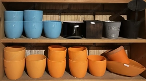 Keramikübertöpfe, verschiedene Farben, Tontöpfe, Pflanztöpfe, Tonschale Bild 5